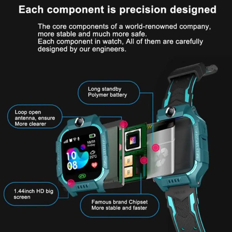 Smartwatch Z6f Infantil Com Rastreador