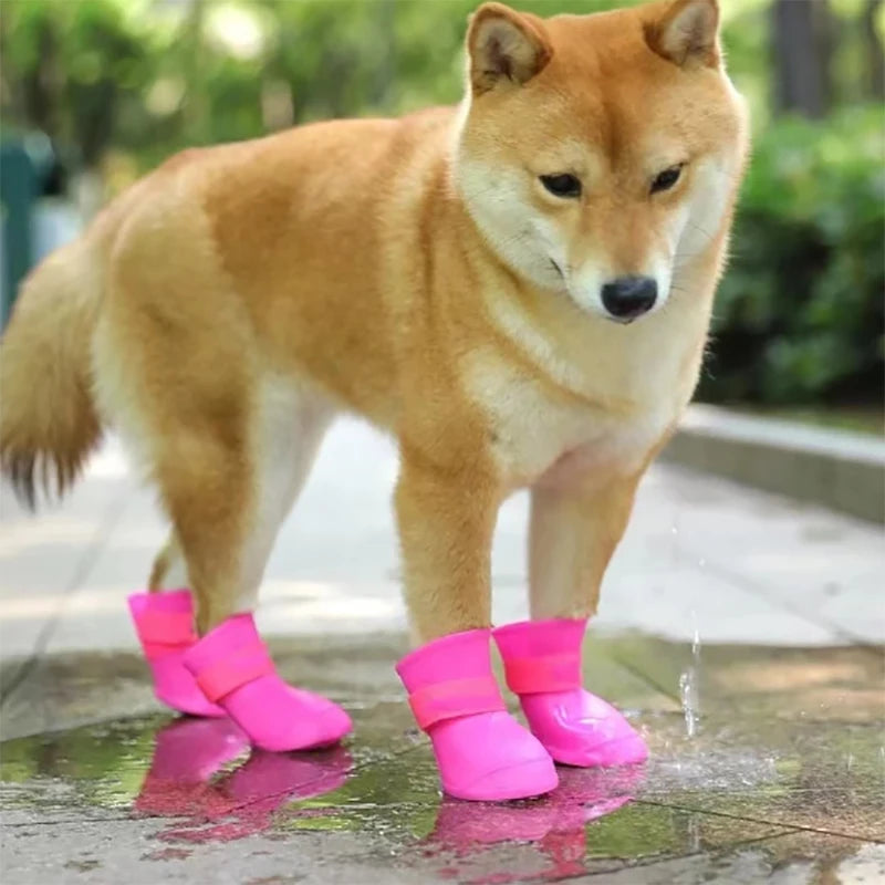 Botas de Borracha Antiderrapantes á Prova D'Água